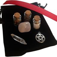 charm supplies purse for pagan wicca witchcraft logo