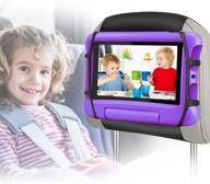 🚗 universal car headrest tablet holder - lpoake back seat mount for kids, compatible with 7-10.5'' tablets logo