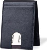 lethnic wallet: stylish bifold leather men's business accessories in wallets, card cases & money organizers logo