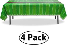 img 3 attached to 🏈 Stain-Resistant Football Tablecloth: Easy-Clean, Reusable Sports-themed Decoration