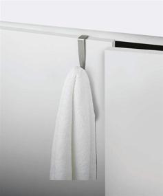 img 2 attached to 🧺 Small Black/Nickel Umbra Schnook Over the Cabinet Towel Rack