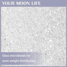 img 1 attached to 🌙 YOUR MOON Weighted Blanket Tex Certified: Premium Cooling Weighted Blanket with 100% Breathable Cotton and Glass Beads (Grey, 15 lbs, 60"x80")