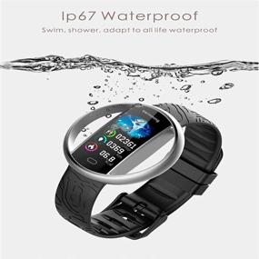 img 3 attached to Fitness Tracker Waterproof Bracelet Belt Black