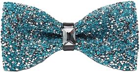 img 1 attached to Sparkling Diamante Bowties Crystal Rhinestone Men's Accessories and Ties, Cummerbunds & Pocket Squares