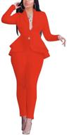 👩 remelon women's blazer peplum business outfits, jumpsuits, rompers & overalls logo