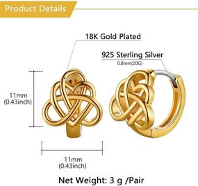 img 1 attached to 🐍 Stand Out with Vivid Snake Earrings: Stunning 18K Gold Plated Cool Dangle Earrings for Women