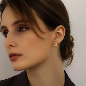 img 3 attached to 🐍 Stand Out with Vivid Snake Earrings: Stunning 18K Gold Plated Cool Dangle Earrings for Women