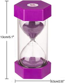 img 1 attached to ⏳ 60 Minute Sand Timer - Colorful Hourglass for Kids, Office, Classroom, Kitchen, Games, Toothbrush - KSMA Hourglass Timer