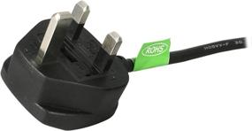 img 3 attached to 💻 StarTech.com Standard UK Computer Power Cord - IEC 60320 C13 to BS 1363 (M) - 6 ft - Black (PXT101UK)