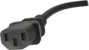 img 2 attached to 💻 StarTech.com Standard UK Computer Power Cord - IEC 60320 C13 to BS 1363 (M) - 6 ft - Black (PXT101UK)
