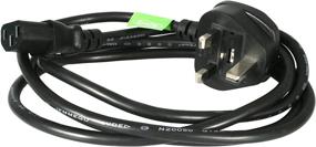 img 1 attached to 💻 StarTech.com Standard UK Computer Power Cord - IEC 60320 C13 to BS 1363 (M) - 6 ft - Black (PXT101UK)