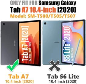 img 3 attached to Samsung Galaxy Tab A7 Kids Case 2020 SM-T500/T505/T507 With Screen Protector