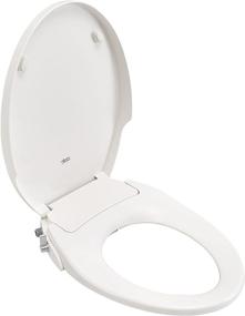 img 4 attached to 🚽 American Standard Aqua Wash Non-Electric Bidet Seat for Elongated Toilets, White - 5900A05G.020, 14.9" W x 3.6" H x 21.1" D