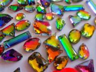 dazzling zbroh mixed sew on rhinestones: 200pcs/bag gemstone strass in multi-colour crystal beads accessory logo