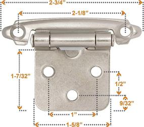 img 1 attached to Pairs Closing OVERLAY Cabinet Hinges
