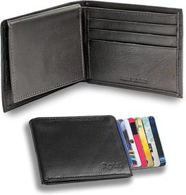 img 3 attached to 🔒 Ultimate Protection: Rolfs Blocking Genuine Leather Slimfold Men's Accessories