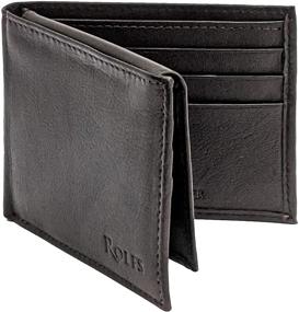 img 4 attached to 🔒 Ultimate Protection: Rolfs Blocking Genuine Leather Slimfold Men's Accessories