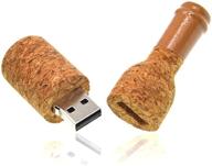 🍷 thumb drive 8gb wooden flash drive - wine bottle design memory stick for data storage & gifting logo