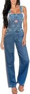 redefine women's timeless denim bib overalls in juniors sizes s, m, l logo