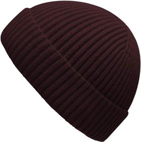 img 4 attached to 🧣 MOSNOW Winter Beanie Knit Hats for Men & Women, Fisherman Beanies Cap with Knit Cuff - Warm, Soft & Daily