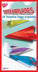 img 1 attached to 🛩️ Fun-filled Paper Magic 24CT Paper Airplanes: Perfect for Kids' Classroom Valentine Exchange Cards