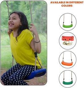 img 2 attached to 🌈 Rigid Blue Child Swing – Make Your Child's Summer Dreams Come True!