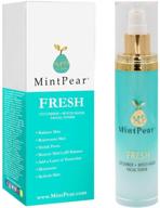 🍃 mintpear® facial toner: witch hazel cucumber for acne-prone and aging skin - clears pores, reduces acne, and hydrates sensitive skin logo