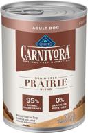 🐕 blue buffalo blue carnivora prairie blend: optimal prey nutrition for grain-free adult wet dog food logo