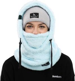 Shy Velvet Balaclava Wind-Resistant Winter Face Mask, Fleece Ski