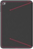 📱 durafolio luxury edition case and stand for ipad mini 4, carbon fiber black/crimson red/slate - speck products (73885-5077) logo