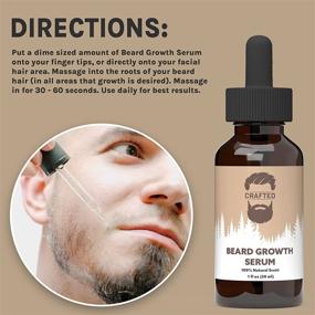 img 1 attached to 🧔 1oz Beard Growth Oil & Serum - Rapidly Grow Thicker Beards, Unscented (1 Pack)