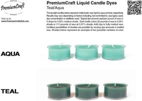 img 1 attached to 💧 Enhance Your Candle-making Experience with PremiumCraft Liquid Candle Dye Concentrate in Teal/Aqua Shade