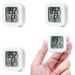 thermometer hygrometer temperature fahrenheit white 3pcs logo