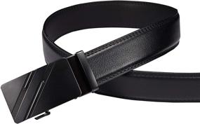 img 3 attached to KJIEGBP Leather Ratchet Automatic Elegant Men's Accessories for Belts