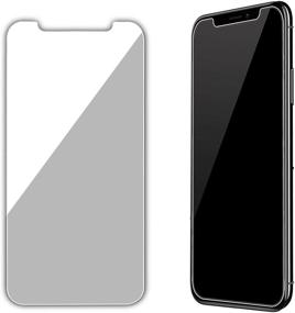 img 3 attached to Премиум Ailun Приватная защитная пленка для экрана для iPhone 11 / iPhone XR 6.1 дюйма - 2 штуки, японское стекло против шпионажа, закаленное стекло, черное, совместимо с чехлами.