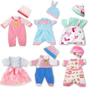 img 4 attached to Complete Your Doll Collection with ARTST Doll Clothes and Dolls Bundle!