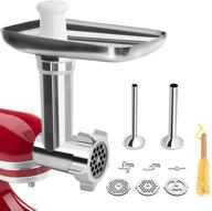 🍖 leixe metal food grinder attachment for kitchenaid stand mixers: versatile tool with 2 sausage stuffer tubes logo