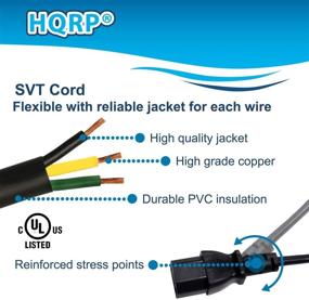 img 1 attached to 💡 High-Quality 10ft AC Power Cord - Compatible with Sony Bravia KDL-46EX500 KDL-46EX501 KDL-46V4100 KDL-46V5100 KDL-52W4100 HDTV TV LCD LED Plasma - Mains Cable