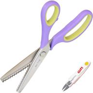 👌 hui tong soft grip non-slip pinking shears for fabric, ideal for ambidextrous usage (serrated 5mm) logo