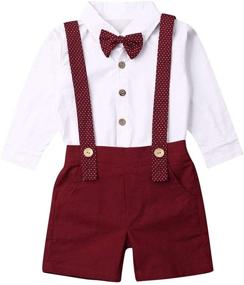 img 4 attached to 👕 Z Green Boys' Clothing and Clothing Sets for Toddler Little Bermuda Clothes