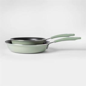 img 2 attached to 🍳 Discover the Irresistible Cravings by Chrissy Teigen 12pc Aluminum Cookware Set in Vibrant Green