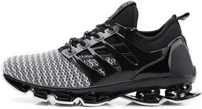 img 3 attached to TSIODFO Men's Athletic Trainers Sneakers - Fashionable and Comfortable Shoes for Sports Activities
