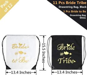 img 3 attached to Bachelorette Drawstring Backpacks Bridesmaids Supplies