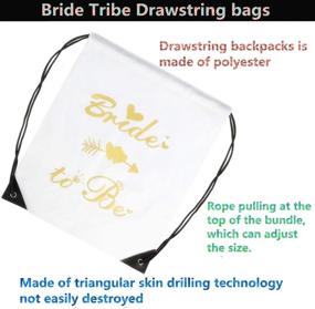 img 1 attached to Bachelorette Drawstring Backpacks Bridesmaids Supplies