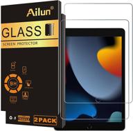 📱 ailun screen protector: 2-pack tempered glass for new ipad 9.8.7 (10.2-inch, 2021&2020&2019 model) - apple pencil compatible logo