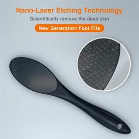 img 2 attached to Lynivyong Foot Care Pedicure Set - Callus Remover Nano Glass Tool for Foot Dead Skin Removal, Cracked Feet Treatment - Wet and Dry Feet - 1 Pcs Black