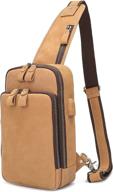 🎒 multipurpose augus crossbody backpack with shoulder strap logo