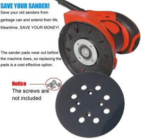 img 2 attached to High-Quality 5-Inch 8-Hole Hook & Loop Sander Backing Pad Replacement for Milwaukee 51-36-7090 & 51-36-7100: Compatible with Milwaukee 6021-21 & 6034-21 Random Orbit Sanders
