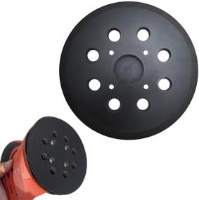 img 4 attached to High-Quality 5-Inch 8-Hole Hook & Loop Sander Backing Pad Replacement for Milwaukee 51-36-7090 & 51-36-7100: Compatible with Milwaukee 6021-21 & 6034-21 Random Orbit Sanders