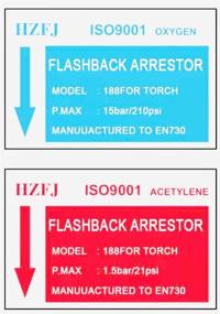 img 1 attached to HZFJ Acetylene Flashback Arrestors Regulator